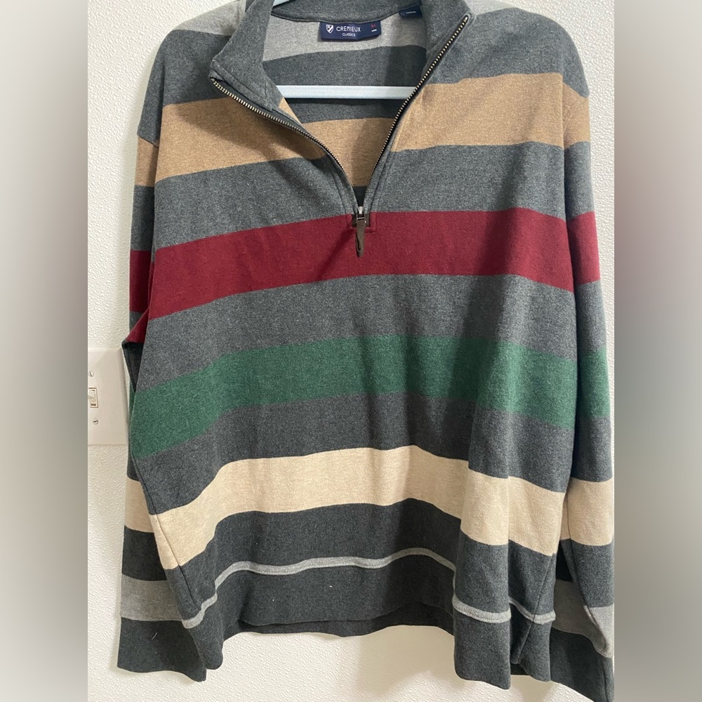 Cremieux half zip pullover sweater XL